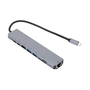 CONVERTIDOR 8 EN 1 TIPO C A RED