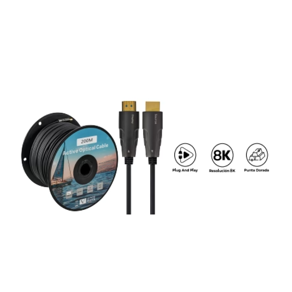 CABLE DE FIBRA ÓPTICA HDMI 8K VERSIÓN 2.1 NICOLS
